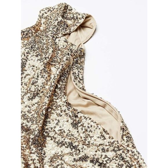 Badgley Mischka Night at the Oscars Gown in Gold Size 2 - Picture 5 of 5